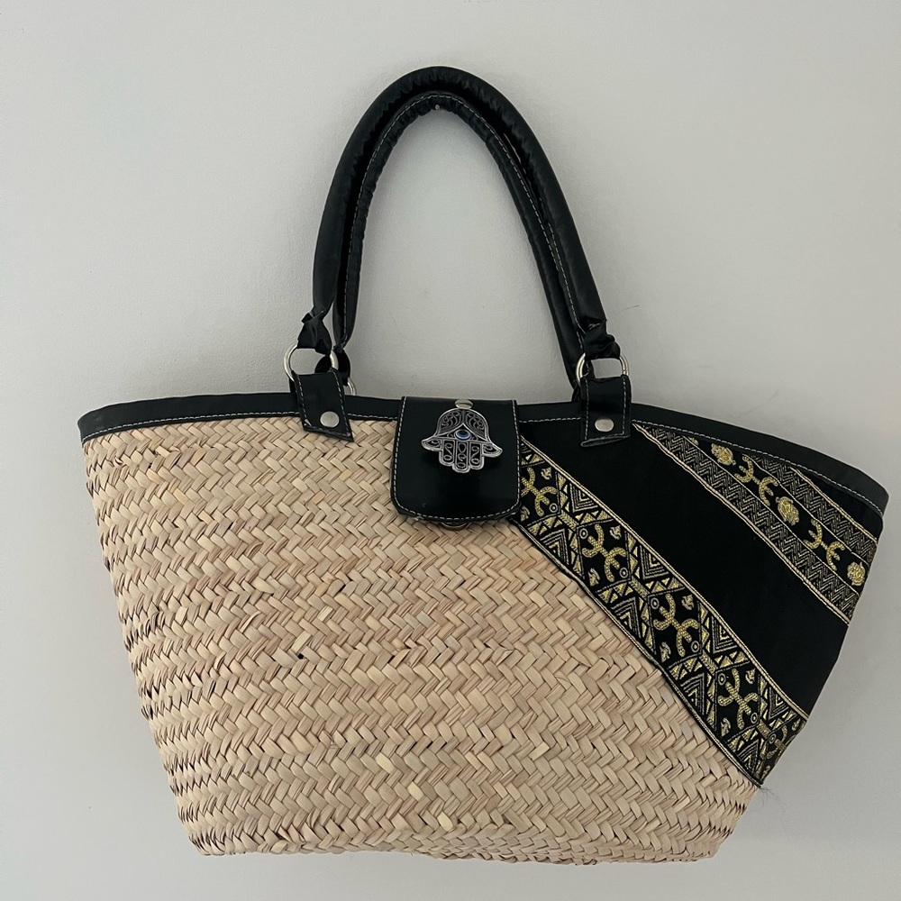 Woven Straw Tote